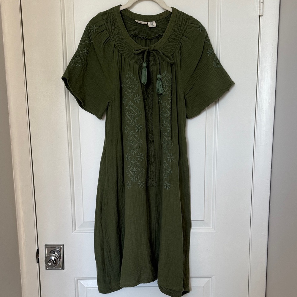 Lucky Brand Green Midi Dress